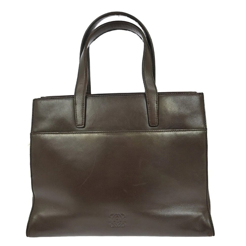 Loewe Brown Leather Tote Handbag